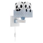 Blauwe kinder wandlamp Panda, kunststof, Kinderen en Baby's, Kinderkamer | Inrichting en Decoratie, Ophalen of Verzenden, Nieuw