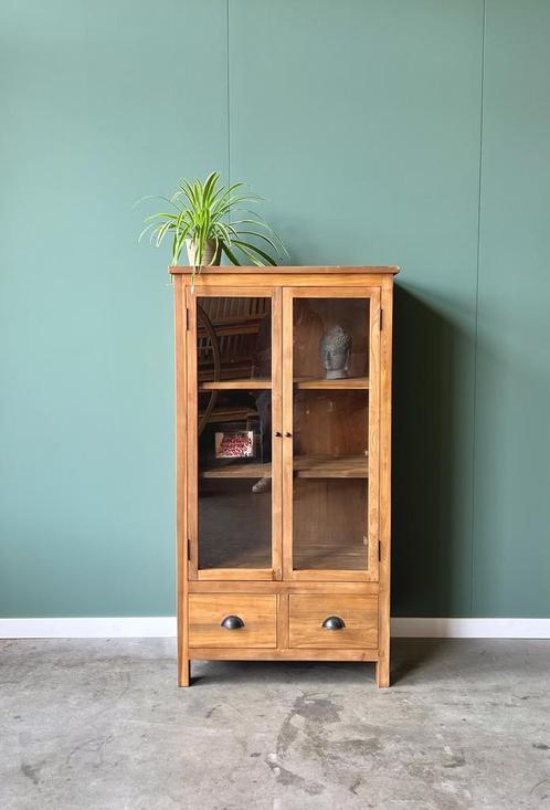 Teakhouten minibuffetkast - Voordelig en voorradig, Huis en Inrichting, Kasten | Buffetkasten, 25 tot 50 cm, Met lade(s), Met deur(en)
