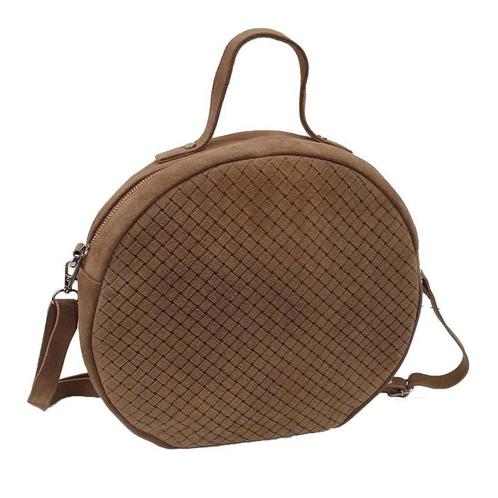 crossbody tas suede geweven bruin 30x28x7cm (bos taurus, Huis en Inrichting, Woonaccessoires | Overige, Verzenden