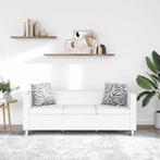 vidaXL Driezitsbank kunstleer wit, Huis en Inrichting, Banken | Bankstellen, Verzenden, 150 tot 200 cm, Leer, Driepersoons