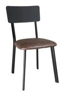 Vintage Stoel | Mokka | 85.5(h)x42.8x54cm | 4 Stuks, Verzenden, Nieuw in verpakking