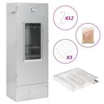 vidaXL BBQ-rookoven met koude rookgenerator gegalvaniseerd, Tuin en Terras, Verzenden, Nieuw