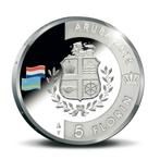 Aruba 5 Florin 200 jaar Koninkrijk 2015 Zilver Proof, Postzegels en Munten, Munten | Nederland, Verzenden