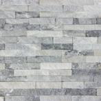 Steenstrip Cloudy White Grey Natuursteen 10x40 cm, Doe-het-zelf en Verbouw, Tegels, Nieuw, Overige materialen, Overige typen, 20 tot 40 cm