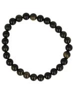 Edelsteen Armband Obsidiaan – Goud – 8 mm, Verzenden, Nieuw