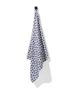 HEMA Theedoek 65x65 katoen grijs stip, Verzenden