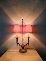 Lamp - Tafellamp in Bouillotte-stijl met twee armen -, Antiek en Kunst
