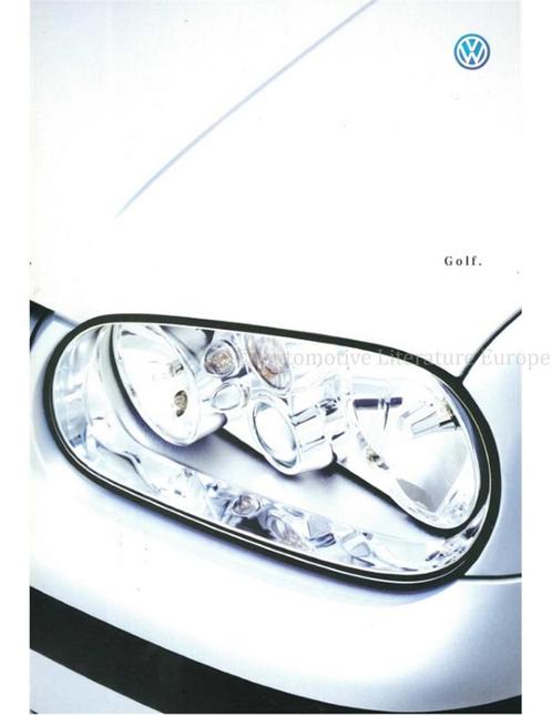 2000 VOLKSWAGEN GOLF BROCHURE NEDERLANDS, Boeken, Auto's | Folders en Tijdschriften, Volkswagen