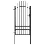 vidaXL Poort 1x2,5 m staal zwart, Verzenden, Nieuw