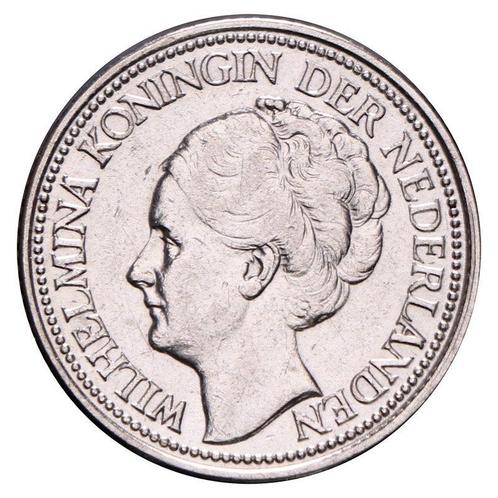 25 Cent 1926-1928 Wilhelmina ZFr+, Postzegels en Munten, Munten | Nederland, Verzenden