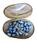 Chapelet en zijn doos in de vorm van een ei (2) -, Antiek en Kunst