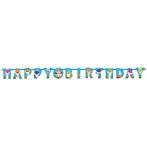 Letterslinger Happy Birthday Baby Shark (1,8m), Ophalen of Verzenden, Nieuw