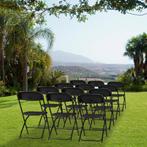 Klapstoelen - Vouwstoelen - Set van 4 - Eettafelstoelen - Zw, Verzenden, Zo goed als nieuw