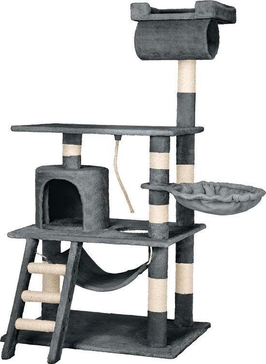 2dekans | TecTake Krabpaal – Meerdere Verdiepingen, Hangmat, Dieren en Toebehoren, Katten-accessoires, Zo goed als nieuw, Ophalen of Verzenden