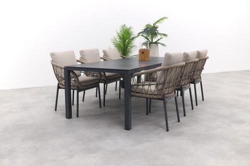 Julia/Chaneo tuinset - 220x100 cm.- 7-delig, Tuin en Terras, Tuinsets en Loungesets, Tuinset, Nieuw, Overige materialen, Verzenden