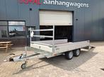 Voorraad ACTIE: Henra plateauwagen 351x185 incl rijplaten, Auto diversen, Aanhangers en Bagagewagens, Ophalen, Nieuw