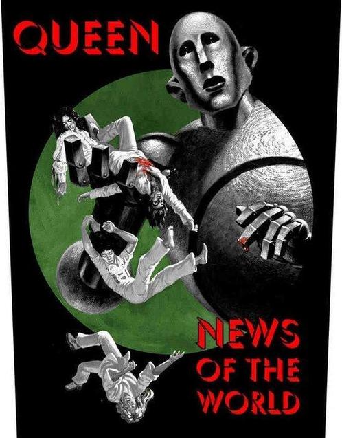 Queen - News of the World - Backpatch officiële merchandise, Verzamelen, Muziek, Artiesten en Beroemdheden, Kleding, Nieuw, Ophalen of Verzenden