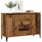 vidaXL Dressoir 102x35x70 cm bewerkt hout oud houtkleurig, Huis en Inrichting, Kasten | Dressoirs, 100 tot 150 cm, Verzenden, Nieuw