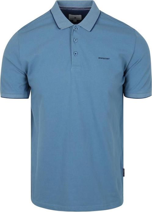 State of Art Poloshirt Pique Blue maat 3XL Heren, Kleding | Heren, Polo's, Blauw, Nieuw, Overige maten, Verzenden