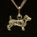 Gouden Jack Russell ruwhaar ketting hanger - klein, Sieraden, Tassen en Uiterlijk, Verzenden, Nieuw