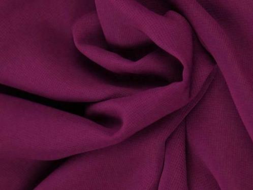 Chiffon stof - Cassis - Per 15 of 50 meter, Hobby en Vrije tijd, Stoffen en Lappen, 120 cm of meer, 200 cm of meer, Paars, Nieuw