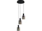 EGLO Gorosiba - Hanglamp - E27 - Ø 41 cm - rookglas - Zwart, Verzenden, Nieuw