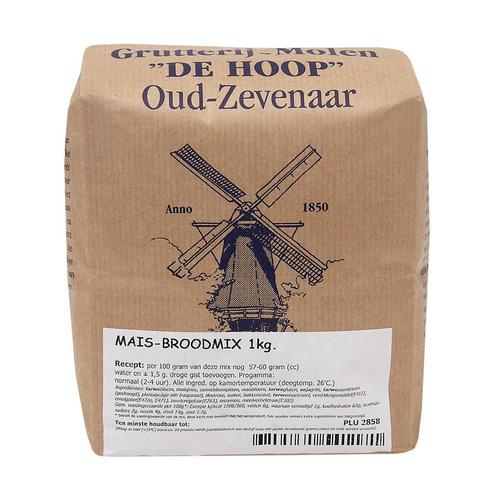 Molen de Hoop Mais Broodmix 1kg, Hobby en Vrije tijd, Taarten en Cupcakes maken, Nieuw, Verzenden