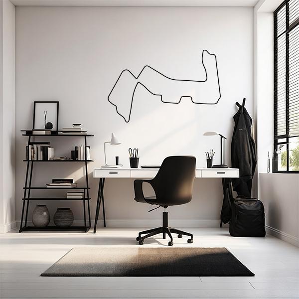 Muursticker Formule1: Marina Bay Street Circuit in Singapore, Hobby en Vrije tijd, Stickers en Plaatjes, Sticker, Nieuw, Verzenden