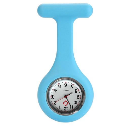 Fako® - Verpleegstershorloge - Siliconen Uni - Babyblauw, Sieraden, Tassen en Uiterlijk, Horloges | Dames, Verzenden