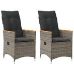 Verstelbare Tuinstoelen 2-pack | Tweedekansje | Poly ratt..., Ophalen of Verzenden, Nieuw, Rotan, Verstelbaar