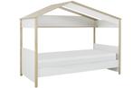 MATIS - Bedhuisje - 90x200 cm - kinderbed - eiken wit, Antiek en Kunst, Ophalen of Verzenden