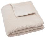 Jollein Basic Knit Oatmeal / Velvet 100 x 150 cm, Verzenden, Nieuw