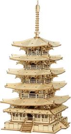 Robotime Japan Five storied Pagode Houten Modelbouw Minia..., Verzenden, Nieuw