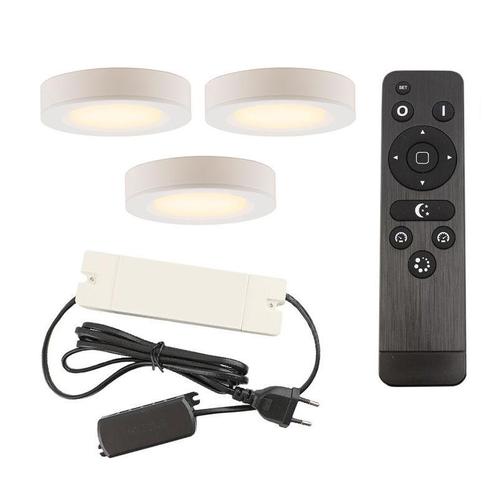 3 ronde keukenkast lampjes wit, Sana, incl. aansluitset en, Huis en Inrichting, Lampen | Overige, Nieuw, Ophalen of Verzenden