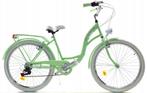 Meisjesfiets 26 inch - stadsfiets 7 versnellingen - mint wit, Fietsen en Brommers, Fietsen | Meisjes, Ophalen of Verzenden, Nieuw