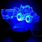 3D LED LAMP - TRACTOR  MET AANHANGER 3, Nieuw