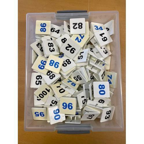Cijferclips Zwart en Blauw, 0 tot 100 (zie omschr), Boeken, Schoolboeken, Nieuw, Verzenden