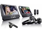 Lenco DVP-939 - 2x9 Portable DVD speler met USB,SD,, Verzenden, Zo goed als nieuw
