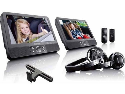 Lenco DVP-939 - 2x9 Portable DVD speler met USB,SD,, Huis en Inrichting, Woonaccessoires | Overige, Zo goed als nieuw, Verzenden