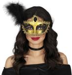 Venetiaans Oogmasker Goud Zwart, Nieuw, Verzenden
