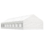 vidaXL Prieel met dak 17,84x5,88x3,75 m polyetheen wit, Verzenden, Nieuw