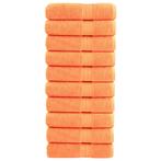 vidaXL Badhanddoeken SOLUND 10 st 600 g/m² 70x140 cm oranje, Verzenden, Nieuw, Oranje