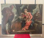 Italiaanse school (XVII) - Sacra famiglia con santa Caterina