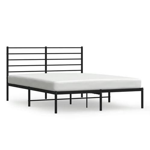 Metalen Bedframe 140x190 Zwart - Tweedekansje - OP = OP, Huis en Inrichting, Slaapkamer | Bedden, 140 cm, 190 cm of minder, Zwart