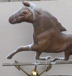 Windvaan - Koper - Messing - galopperend Paard, Antiek en Kunst