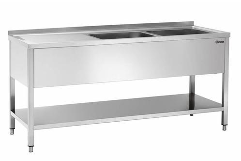 Bartscher Spoeltafel | RVS | 2 spoelbakken | 180x70x85 cm, Zakelijke goederen, Horeca | Meubilair en Inrichting, Verzenden