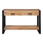 Mangohout Sidetable Britt 120 cm, Verzenden, Nieuw, Industriële meubels, 25 tot 50 cm