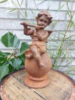 Beeld, angel op sphere musical instrument whistle - 20 cm -, Antiek en Kunst, Curiosa en Brocante
