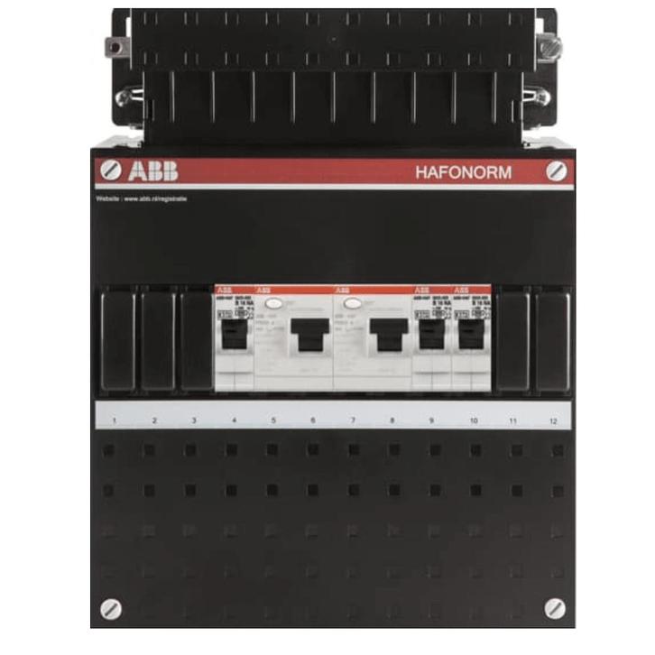 ABB uitbreidingsgroepenkast 1 fase 2 aardlekschakelaars 3, Doe-het-zelf en Verbouw, Elektra en Kabels, Ophalen of Verzenden