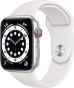 Apple Watch Series 6 44 mm kast van zilver aluminium met wit, Verzenden, Gebruikt